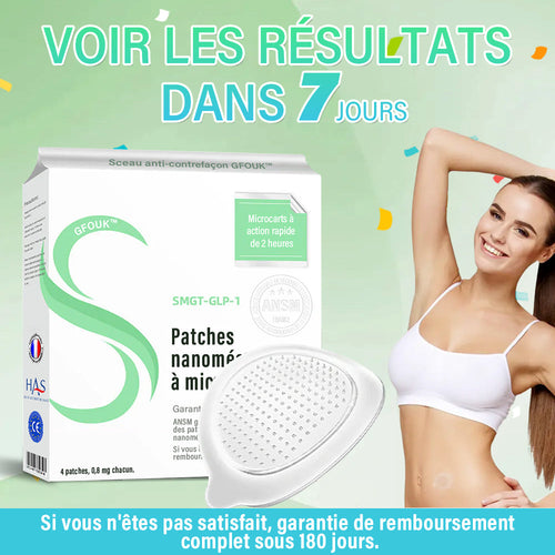 [Voir les résultats en 7 jours] ✅Patch Nano Microneedle GFOUK™ SMGT-GLP-1 ✅Approuvé par le CE (Indolore, longue durée, traite le diabète, l'obésité et les maladies cardiovasculaires)